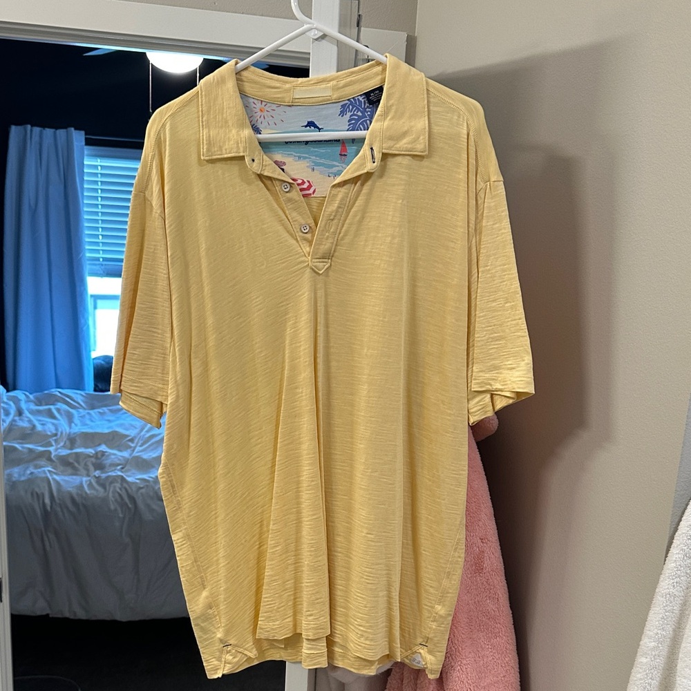 Tommy Bahama Yellow Polo Shirt